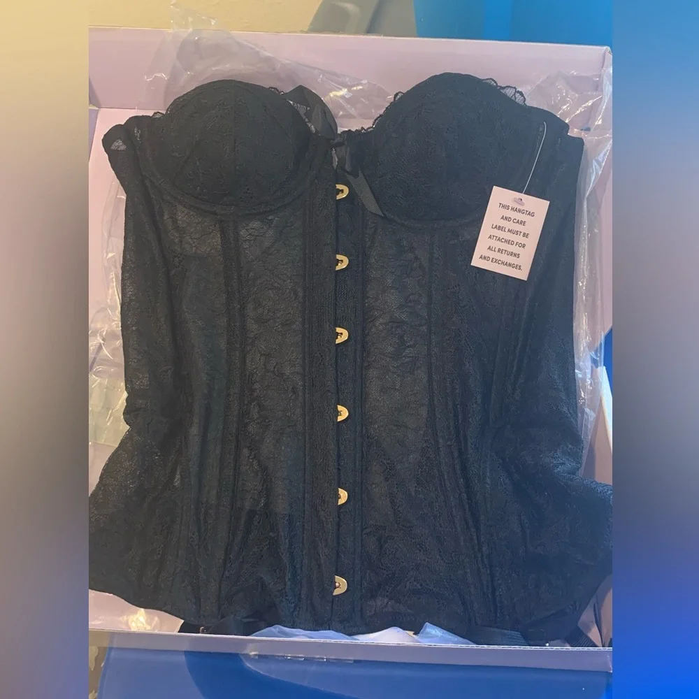 •the original• SAVAGE X FENTY Black Corset• - Picture 8 of 16